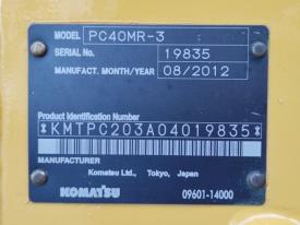 ミニユンボ（ミニショベル）PC40MR-3