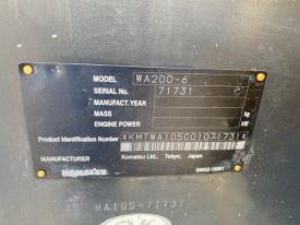 ホイールローダー（タイヤショベル）WA200-6