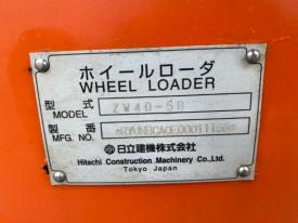 ホイールローダー（タイヤショベル）ZW40-5B