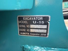 ミニユンボ（ミニショベル）U-15