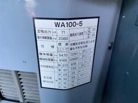 ホイールローダー（タイヤショベル）WA100-5