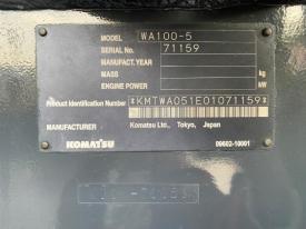 ホイールローダー（タイヤショベル）WA100-5