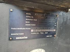 ホイールローダー（タイヤショベル）WA100-5