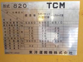 ホイールローダー（タイヤショベル）820